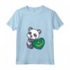 Donna Mauritania Panda Cuore Bandiera Mauritania Radici Souvenir Maglietta con Collo a V - Ideale per Mostrare l'Orgoglio e l'Amore per il Popolo Mauritania