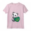 Donna Mauritania Panda Cuore Bandiera Mauritania Radici Souvenir Maglietta con Collo a V - Ideale per Mostrare l'Orgoglio e l'Amore per il Popolo Mauritania