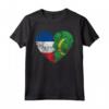 Cuore Bandiera Francese Mauritana - Francia Mauritania Flag Roots Maglietta | Design Vintage per Uomo, Donna e Bambino