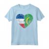 Cuore Bandiera Francese Mauritana - Francia Mauritania Flag Roots Maglietta | Design Vintage per Uomo, Donna e Bambino