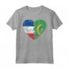 Cuore Bandiera Francese Mauritana - Francia Mauritania Flag Roots Maglietta | Design Vintage per Uomo, Donna e Bambino