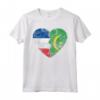 Cuore Bandiera Francese Mauritana - Francia Mauritania Flag Roots Maglietta | Design Vintage per Uomo, Donna e Bambino