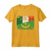 Bandiere Italia Mauritania | Mezze Radici Italiane Mauritaniane Maglietta - Abbigliamento con Bandiere Italia Mauritania e Radici Italiane Mauritane