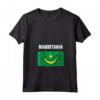 Emblema Bandiera Mauritania Maglietta con Collo a V - Leggera e Classica - Perfetta per Mostrare l'Orgoglio per la Mauritania