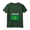 Emblema Bandiera Mauritania Maglietta con Collo a V - Leggera e Classica - Perfetta per Mostrare l'Orgoglio per la Mauritania
