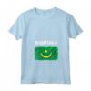 Emblema Bandiera Mauritania Maglietta con Collo a V - Leggera e Classica - Perfetta per Mostrare l'Orgoglio per la Mauritania