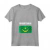 Emblema Bandiera Mauritania Maglietta con Collo a V - Leggera e Classica - Perfetta per Mostrare l'Orgoglio per la Mauritania