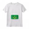Emblema Bandiera Mauritania Maglietta con Collo a V - Leggera e Classica - Perfetta per Mostrare l'Orgoglio per la Mauritania