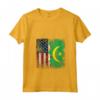 Donna RADICI MAURITANE | Mezza bandiera americana | USA Mauritania BANDIERA Maglietta con Collo a V - Ideale per Compleanno, Festa della Mamma e Mese del Patrimonio Ispanico