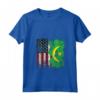 Donna RADICI MAURITANE | Mezza bandiera americana | USA Mauritania BANDIERA Maglietta con Collo a V - Ideale per Compleanno, Festa della Mamma e Mese del Patrimonio Ispanico