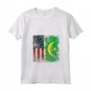 Donna RADICI MAURITANE | Mezza bandiera americana | USA Mauritania BANDIERA Maglietta con Collo a V - Ideale per Compleanno, Festa della Mamma e Mese del Patrimonio Ispanico