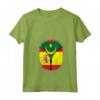 Donna Mauritania Bandiera Spagna Mauritania Spagnolo Zipper Maglietta con Collo a V - Unione di Culture - Grande Regalo per Chi è Mezzo Mauritano e 1/2 Spagnolo