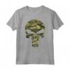 HapTiger The Punisher Camo Skull Symbol Maglietta - Officially Licensed Marvel Apparel for Fans