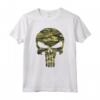 HapTiger The Punisher Camo Skull Symbol Maglietta - Officially Licensed Marvel Apparel for Fans