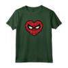HapTiger Spider-Man Face Mask Valentine's Heart Logo Maglietta - Official Marvel Apparel for Valentine's Day - Perfect Gift Idea