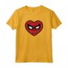 HapTiger Spider-Man Face Mask Valentine's Heart Logo Maglietta - Official Marvel Apparel for Valentine's Day - Perfect Gift Idea