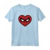 HapTiger Spider-Man Face Mask Valentine's Heart Logo Maglietta - Official Marvel Apparel for Valentine's Day - Perfect Gift Idea