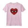 HapTiger Spider-Man Face Mask Valentine's Heart Logo Maglietta - Official Marvel Apparel for Valentine's Day - Perfect Gift Idea