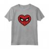 HapTiger Spider-Man Face Mask Valentine's Heart Logo Maglietta - Official Marvel Apparel for Valentine's Day - Perfect Gift Idea
