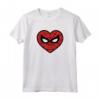 HapTiger Spider-Man Face Mask Valentine's Heart Logo Maglietta - Official Marvel Apparel for Valentine's Day - Perfect Gift Idea