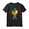 HapTiger Bart Simpsons Present Time Holiday Maglietta - Official Merchandise - Funny Bart Simpson T-shirt for Holiday Gifts