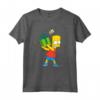 HapTiger Bart Simpsons Present Time Holiday Maglietta - Official Merchandise - Funny Bart Simpson T-shirt for Holiday Gifts