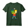 HapTiger Bart Simpsons Present Time Holiday Maglietta - Official Merchandise - Funny Bart Simpson T-shirt for Holiday Gifts