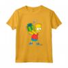 HapTiger Bart Simpsons Present Time Holiday Maglietta - Official Merchandise - Funny Bart Simpson T-shirt for Holiday Gifts