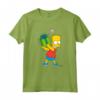 HapTiger Bart Simpsons Present Time Holiday Maglietta - Official Merchandise - Funny Bart Simpson T-shirt for Holiday Gifts