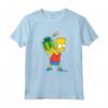 HapTiger Bart Simpsons Present Time Holiday Maglietta - Official Merchandise - Funny Bart Simpson T-shirt for Holiday Gifts
