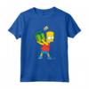 HapTiger Bart Simpsons Present Time Holiday Maglietta - Official Merchandise - Funny Bart Simpson T-shirt for Holiday Gifts