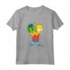 HapTiger Bart Simpsons Present Time Holiday Maglietta - Official Merchandise - Funny Bart Simpson T-shirt for Holiday Gifts