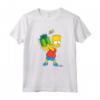 HapTiger Bart Simpsons Present Time Holiday Maglietta - Official Merchandise - Funny Bart Simpson T-shirt for Holiday Gifts