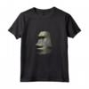 HapTiger Maglietta Moyai Head - T-shirt Meme Divertente e Strana per Amanti dell'Eccentrico