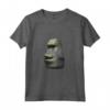 HapTiger Maglietta Moyai Head - T-shirt Meme Divertente e Strana per Amanti dell'Eccentrico