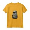 HapTiger Maglietta Moyai Head - T-shirt Meme Divertente e Strana per Amanti dell'Eccentrico