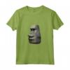 HapTiger Maglietta Moyai Head - T-shirt Meme Divertente e Strana per Amanti dell'Eccentrico