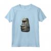HapTiger Maglietta Moyai Head - T-shirt Meme Divertente e Strana per Amanti dell'Eccentrico