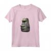 HapTiger Maglietta Moyai Head - T-shirt Meme Divertente e Strana per Amanti dell'Eccentrico