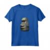 HapTiger Maglietta Moyai Head - T-shirt Meme Divertente e Strana per Amanti dell'Eccentrico