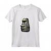 HapTiger Maglietta Moyai Head - T-shirt Meme Divertente e Strana per Amanti dell'Eccentrico