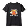 I Choose Violence Cute Cat Rainbow Maglietta - Colorful and Unique Design - Perfect for Cat Lovers