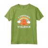 I Choose Violence Cute Cat Rainbow Maglietta - Colorful and Unique Design - Perfect for Cat Lovers