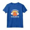 I Choose Violence Cute Cat Rainbow Maglietta - Colorful and Unique Design - Perfect for Cat Lovers