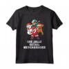 Un Merchandiser Jolly Dabbing Babbo Natale Maglietta - Design Natalizio Festoso per le Feste di Natale - Ideale per Regali Divertenti