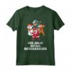 Un Merchandiser Jolly Dabbing Babbo Natale Maglietta - Design Natalizio Festoso per le Feste di Natale - Ideale per Regali Divertenti