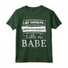 Il mio Merchandiser preferito mi chiama babe - Maglietta Divertente per Moglie di Merchandiser - Idea Regalo per Marito