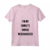 Donna Sono il Merchandiser non pagato della mia famiglia - Maglietta con Collo a V per Contabili Divertenti - Ideale come Regalo Unico