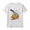 Merchandiser al Dettaglio Divertente - Festa di Halloween Maglietta con Design Lapide, Zucca e Pipistrelli