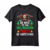 Be Nice to the Visual Merchandiser Santa Christmas Maglietta - Fun Xmas Theme Design - Perfect Gift Idea for Partner, Dad, Mom, Wife, or Husband
